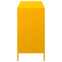 Berkfield Home Sideboard Mustard Yellow 101.5x39x73.5 cm Cold-rolled Steel - thumbnail 6