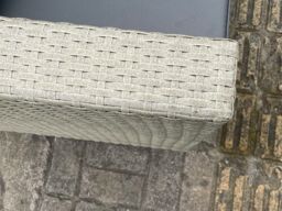 Fimous Wicker Rattan Garden Furniture Sofa Sets Outdoor Patio Coffee Table With Stools Light Grey in Dark Grey - thumbnail 4