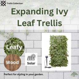 Marco Paul Solar Artificial Flower Trellis - Ivy Leaves in Green - thumbnail 7