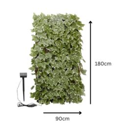 Marco Paul Solar Artificial Flower Trellis - Ivy Leaves in Green - thumbnail 2
