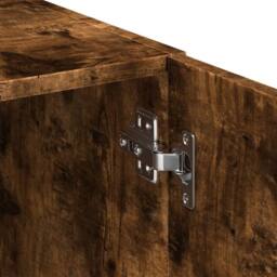 Berkfield Home Highboard Smoked Oak 80x42.5x249 cm Engineered Wood in Brown - thumbnail 9