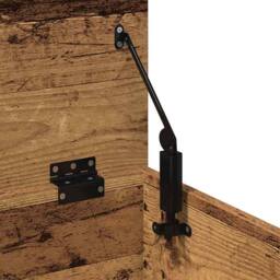 Berkfield Home Storage Box Old Wood 40x42x46 cm Engineered Wood in Brown - Size: 40 x 42 x 46 cm - thumbnail 9