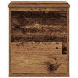 Berkfield Home Storage Box Old Wood 40x42x46 cm Engineered Wood in Brown - Size: 40 x 42 x 46 cm - thumbnail 7