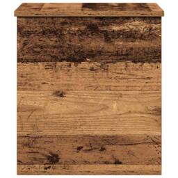 Berkfield Home Storage Box Old Wood 40x42x46 cm Engineered Wood in Brown - Size: 40 x 42 x 46 cm - thumbnail 8