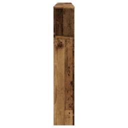 Berkfield Home Headboard Cabinet Old Wood 180x18.5x102.5 cm Engineered Wood in Brown - thumbnail 5