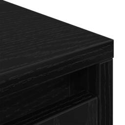 Berkfield Home Durable Cabinet with Drawer Black Oak 55.5x34x119.5 cm Engineered Wood - thumbnail 9