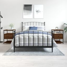 Berkfield Home Bedside Cabinets 2 pcs Brown Oak 40x42x56 cm Engineered Wood - Size: 40 x 42 x 56 cm - thumbnail 1