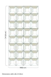 Orsina Multi Glass Bevelled Wall Mirror, Contemporary Geometric Mirror With 24 Mirrored Glass Squares, Black Frame in Silver - thumbnail 5