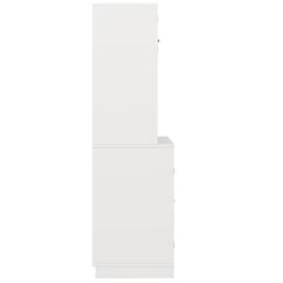 Matteo Tall Kitchen Sideboard - Wine Rack, 4 Doors, Adjustable Shelves, White - thumbnail 5
