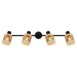 Netlighting Mali Ceiling Spotlight Bar Matt Black 4x E14 - thumbnail 4
