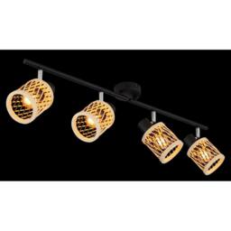 Netlighting Mali Ceiling Spotlight Bar Matt Black 4x E14 - thumbnail 5