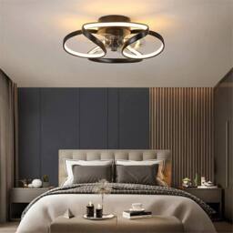 Nordara Smart LED Ceiling Fan with Light Remote Control 6-Speed Quiet Motor in Black - thumbnail 5