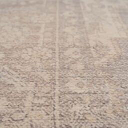 Kukoon Beige Vintage Soft Washable & Liquid Repellent Living Room Area Rug in Pale Grey - Size: 160 cm x 230 cm - thumbnail 9