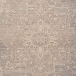 Kukoon Beige Vintage Soft Washable & Liquid Repellent Living Room Area Rug in Pale Grey - Size: 160 cm x 230 cm - thumbnail 7