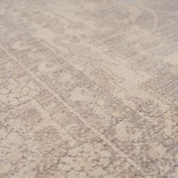 Kukoon Beige Vintage Soft Washable & Liquid Repellent Living Room Area Rug in Pale Grey - Size: 160 cm x 230 cm - thumbnail 8