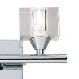 Netlighting (0004 030) Cuadrax Wall Lamp Switched 2 Light G9 Polished Chrome in Silver - thumbnail 4
