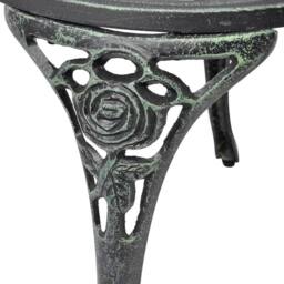 Berkfield Home Decorative Bistro Chairs 2 pcs Cast Aluminium Green - thumbnail 5