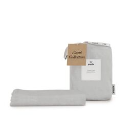 Panda London Panda Bamboo & French Linen Duvet Cover in Mid Grey - Size: Super King - thumbnail 2