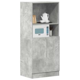 Berkfield Home Kitchen Cabinet Concrete Grey 57x41.5x131.5 cm Engineered Wood - thumbnail 3