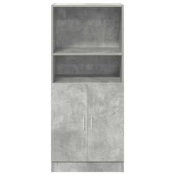 Berkfield Home Kitchen Cabinet Concrete Grey 57x41.5x131.5 cm Engineered Wood - thumbnail 4
