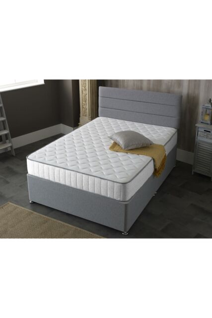 Starlight Beds Victoria White Castle Hybrid Mattress Memory Foam & Spring Support - Size: EU King - image 1