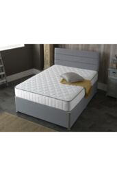 Starlight Beds Victoria White Castle Hybrid Mattress Memory Foam & Spring Support - Size: EU King