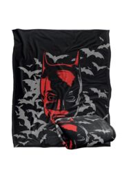 Batman The (2022) Blanket, The Mask Silky Touch Super Soft Throw Blanket 152x127 cm in White - thumbnail 2
