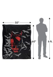 Batman The (2022) Blanket, The Mask Silky Touch Super Soft Throw Blanket 152x127 cm in White - thumbnail 5