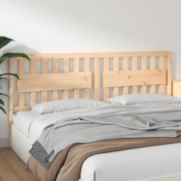 Berkfield Home Bed Headboard 205.5x4x100 cm Solid Wood Pine in Brown - thumbnail 4