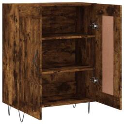 Berkfield Home Sideboard Smoked Oak 69.5x34x90 cm Engineered Wood in Brown - thumbnail 5