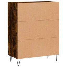 Berkfield Home Sideboard Smoked Oak 69.5x34x90 cm Engineered Wood in Brown - thumbnail 8