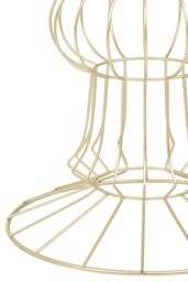 Orsina Practical Light Gold Finish Frame Table, Compact Side Table For Livingroom, Mirrored Top Small Lounge Table - thumbnail 3