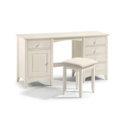 Cheshire Premium Luma Bedroom Dressing Table in Stone - thumbnail 3
