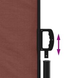 Berkfield Home Retractable Side Awning Brown 160x600 cm - thumbnail 6