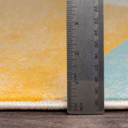 Livabliss City-Modern Yellow Grey Blue Living Dining Bedroom Rug - Size: 160 cm x 220 cm - thumbnail 7