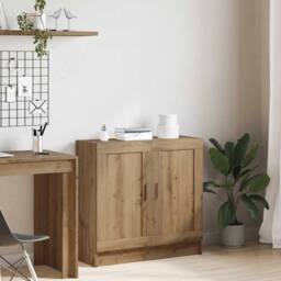 Berkfield Home Book Cabinet Artisan Oak 82.5x30.5x80 cm Engineered Wood in Brown - thumbnail 3
