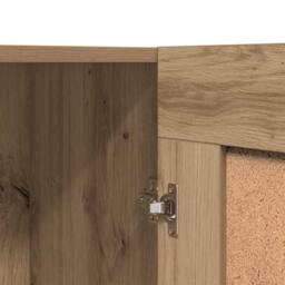 Berkfield Home Book Cabinet Artisan Oak 82.5x30.5x80 cm Engineered Wood in Brown - thumbnail 9