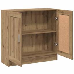 Berkfield Home Book Cabinet Artisan Oak 82.5x30.5x80 cm Engineered Wood in Brown - thumbnail 5