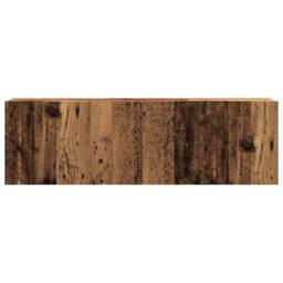 Berkfield Home Wall Mounted TV Cabinet Old Wood 100x30x30 cm Engineered Wood in Brown - Size: 100 x 30 x 30 cm - thumbnail 4