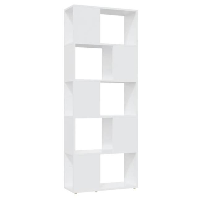 Berkfield Home Book Cabinet Room Divider White 60x24x155 cm Engineered Wood - Size: 60 x 24 x 155 cm - image 1