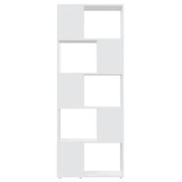 Berkfield Home Book Cabinet Room Divider White 60x24x155 cm Engineered Wood - Size: 60 x 24 x 155 cm - thumbnail 5