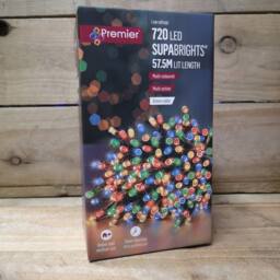 Samuel Alexander 720 LED 57.5m Premier SupaBrights Indoor Outdoor Christmas Multi Function Mains Operated String Lights with Timer in Multicoloured - thumbnail 6