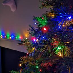 Samuel Alexander 720 LED 57.5m Premier SupaBrights Indoor Outdoor Christmas Multi Function Mains Operated String Lights with Timer in Multicoloured - thumbnail 2