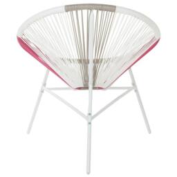 Wyld and Coco Papasan Style Garden Chairs Set 2 Multicolour PE Rattan Outdoor - thumbnail 7
