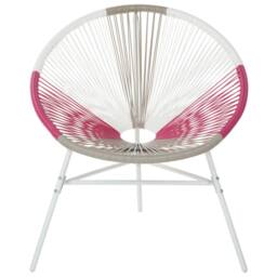 Wyld and Coco Papasan Style Garden Chairs Set 2 Multicolour PE Rattan Outdoor - thumbnail 4