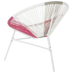 Wyld and Coco Papasan Style Garden Chairs Set 2 Multicolour PE Rattan Outdoor - thumbnail 6