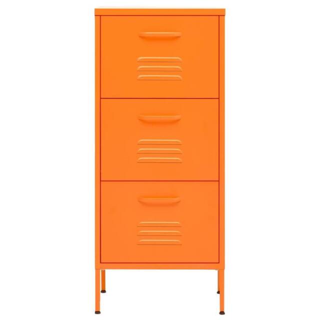 Berkfield Home Storage Cabinet Orange 42.5x35x101.5 cm Steel - image 1