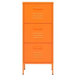 Berkfield Home Storage Cabinet Orange 42.5x35x101.5 cm Steel - thumbnail 1