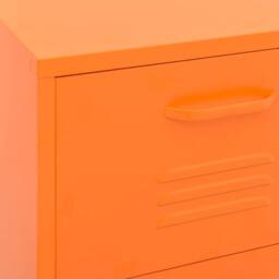 Berkfield Home Storage Cabinet Orange 42.5x35x101.5 cm Steel - thumbnail 8