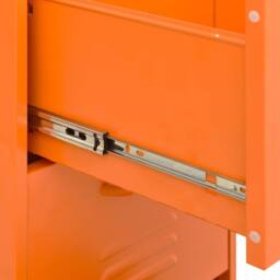 Berkfield Home Storage Cabinet Orange 42.5x35x101.5 cm Steel - thumbnail 9